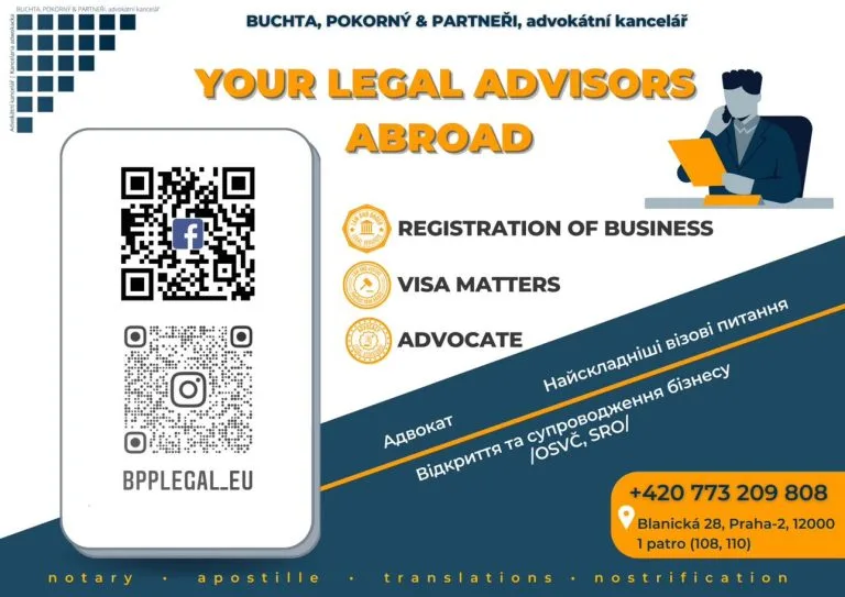 Адвокат у Празі українською | BPP Legal