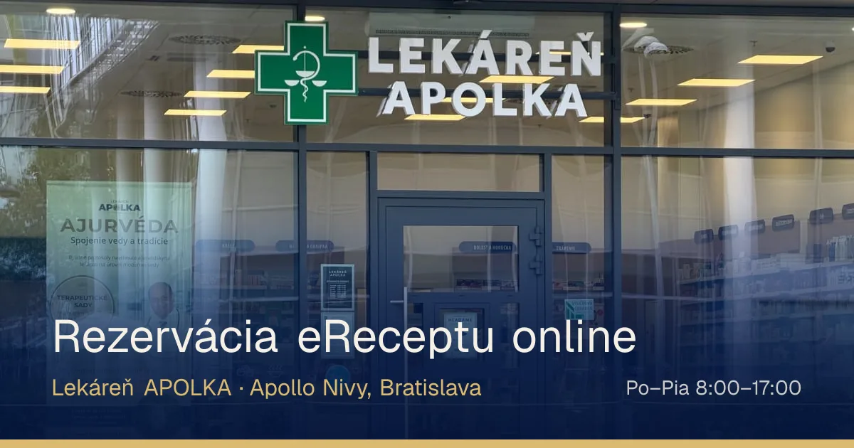 Lekáreň APOLKA — interiér lekárne v Apollo Nivy, Bratislava